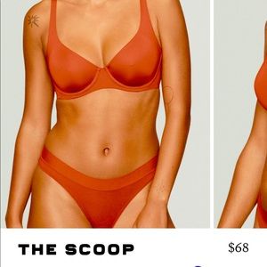 Scoop Cuup Red Bra 32G